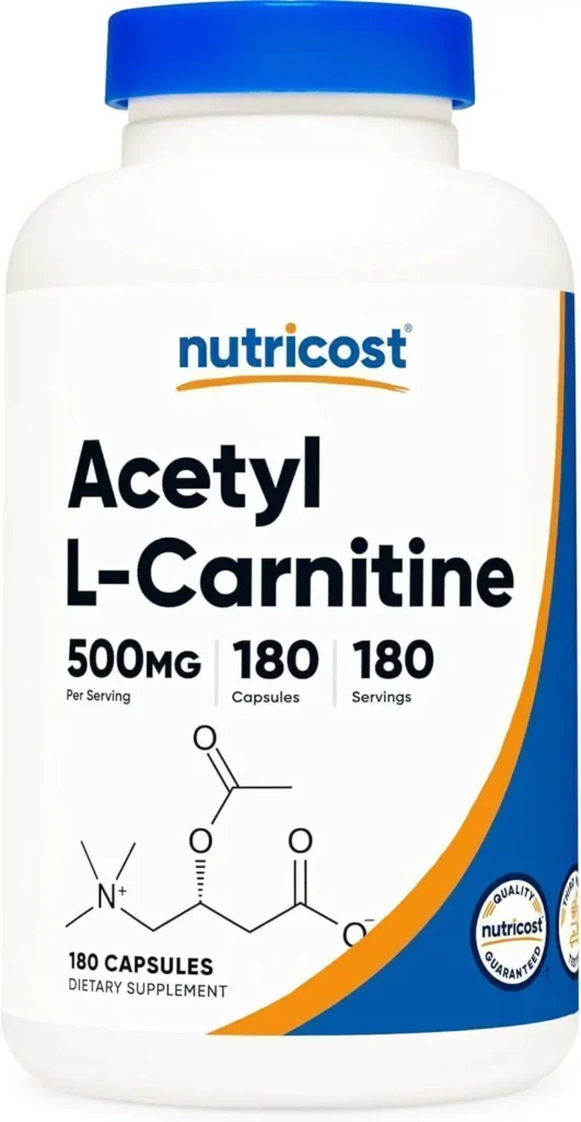 Acetil L-Carnitina (ALCAR) 500 mg x 180 cápsulas