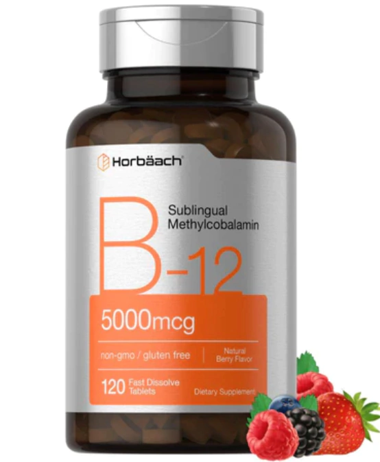 Vitamina B12 sublingual 5000 mcg x 120 tabletas