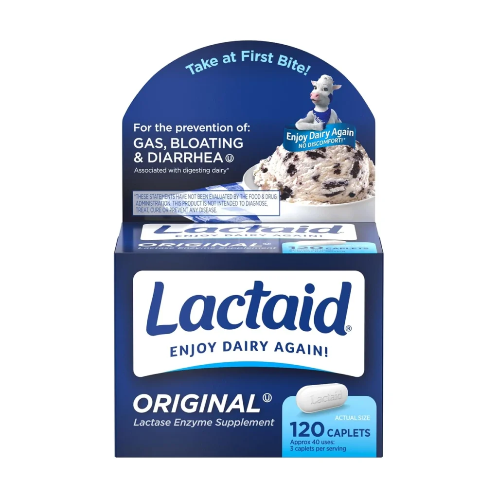 Lactaid Original (enzima lactasa) x 120 comprimidos