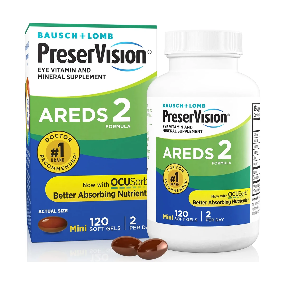 PreserVision AREDS 2 (vitaminas para la visión) x 120 mini softgels