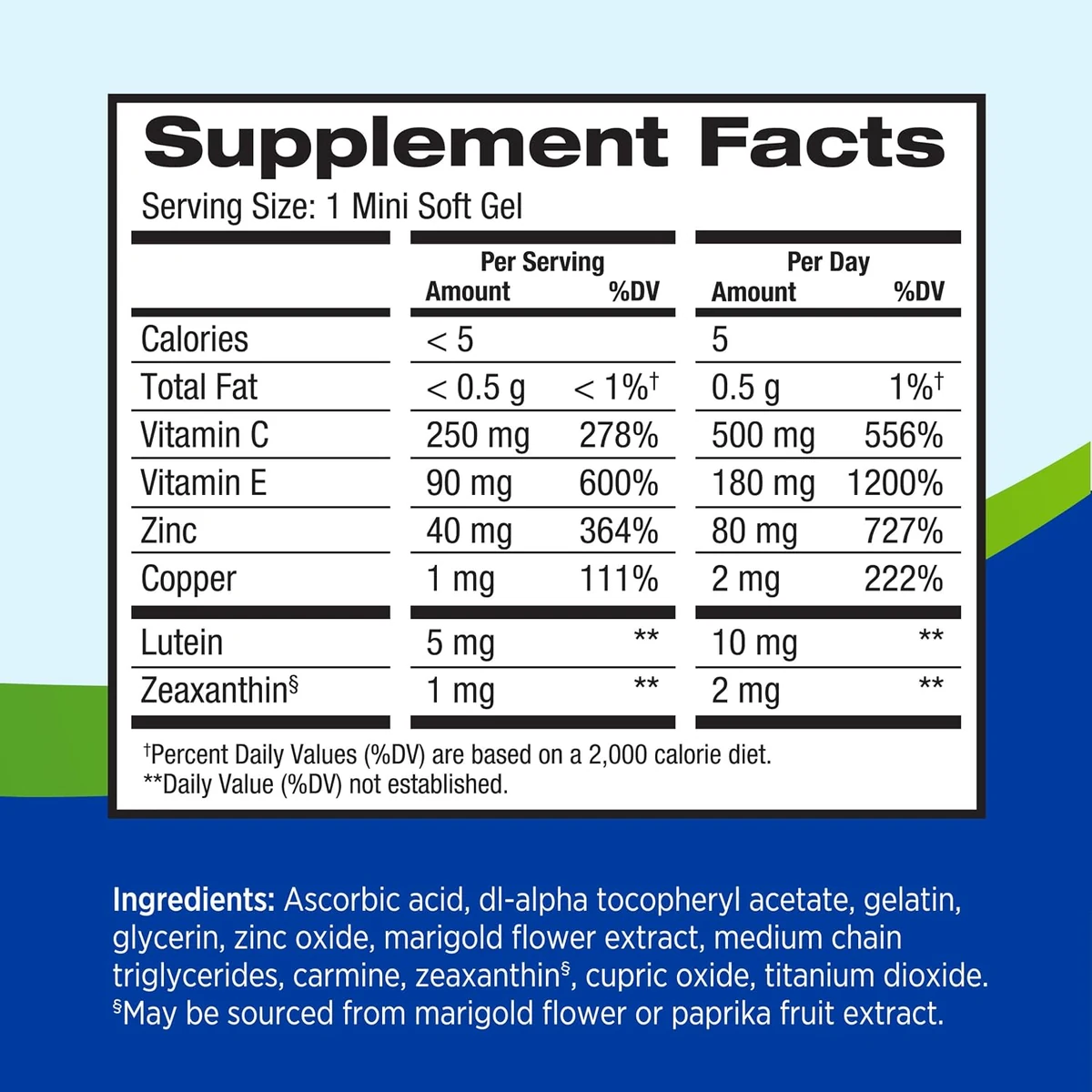 PreserVision AREDS 2 (vitaminas para la visión) x 120 mini softgels - Imagen 2