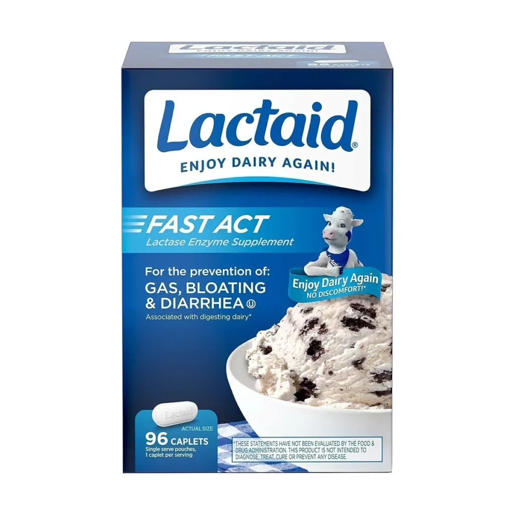 Lactaid Fast Act (enzima lactasa) x 96 tabletas