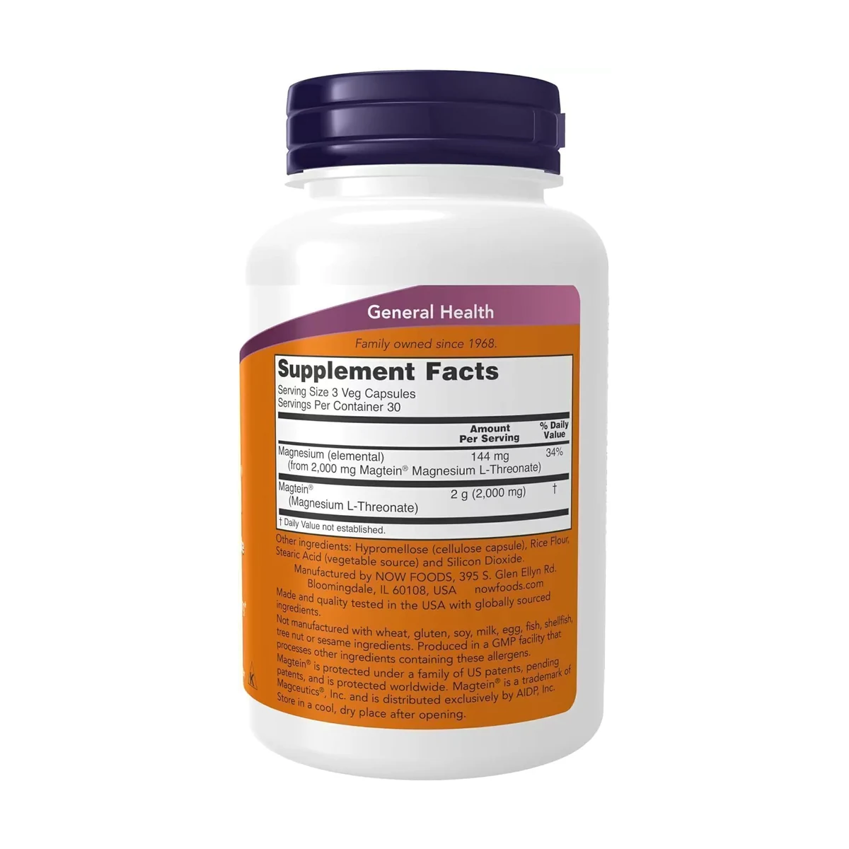 Magtein (Treonato de Magnesio) 2000 mg x 90 cápsulas - Imagen 2