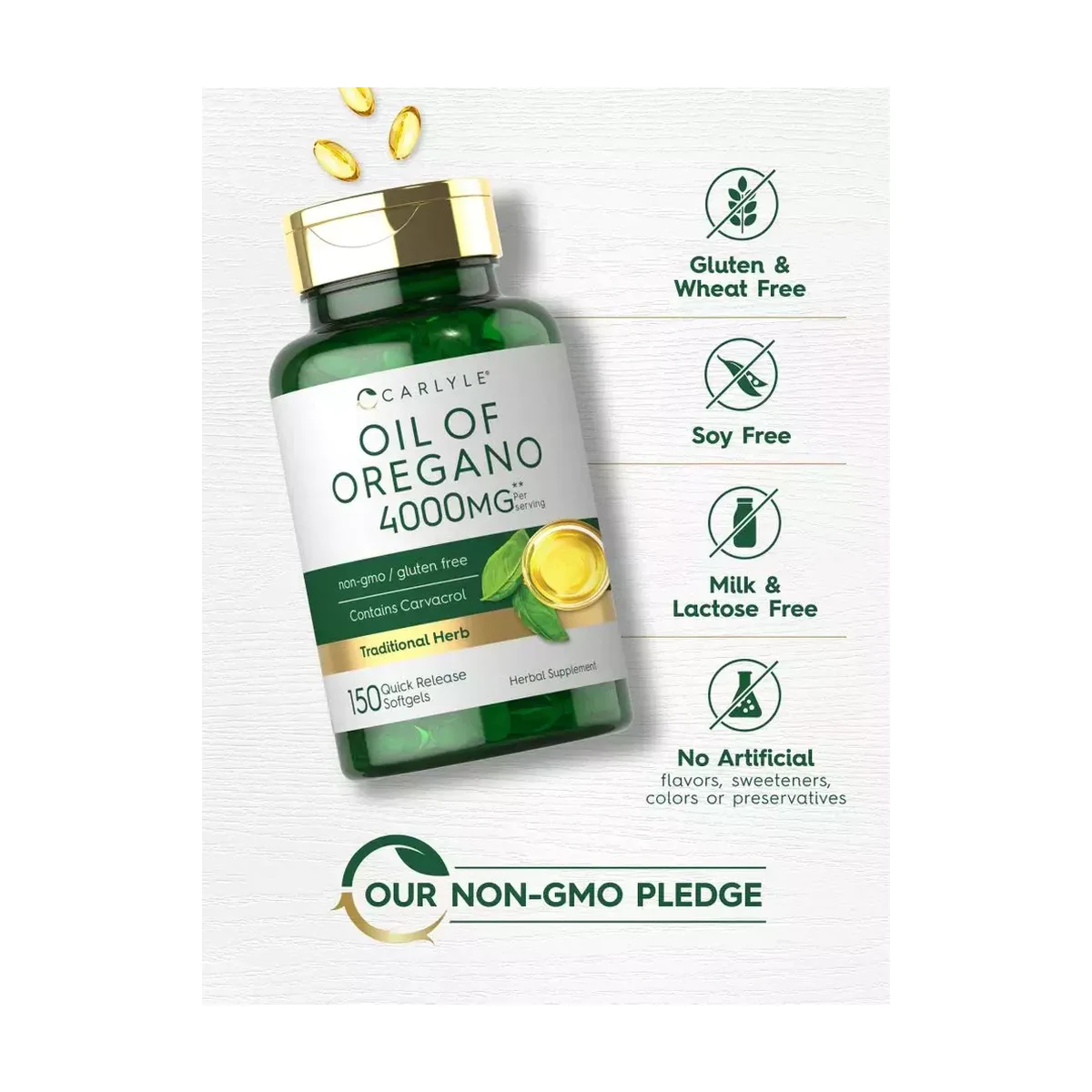 Aceite de Orégano 4000 mg x 150 softgels - Imagen 4