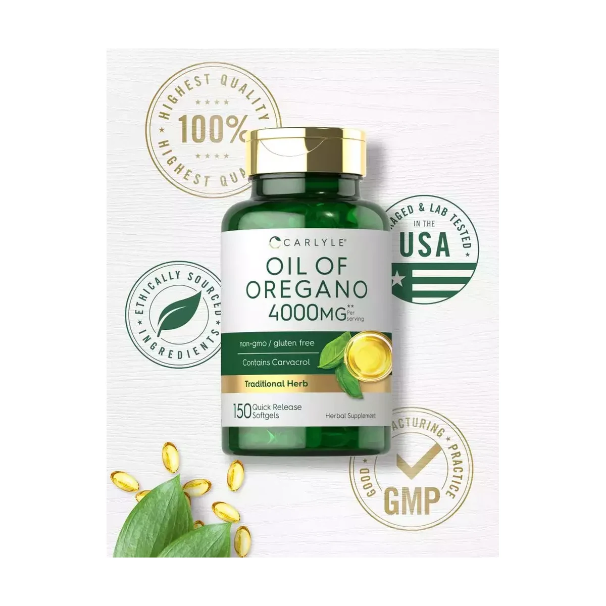 Aceite de Orégano 4000 mg x 150 softgels - Imagen 3