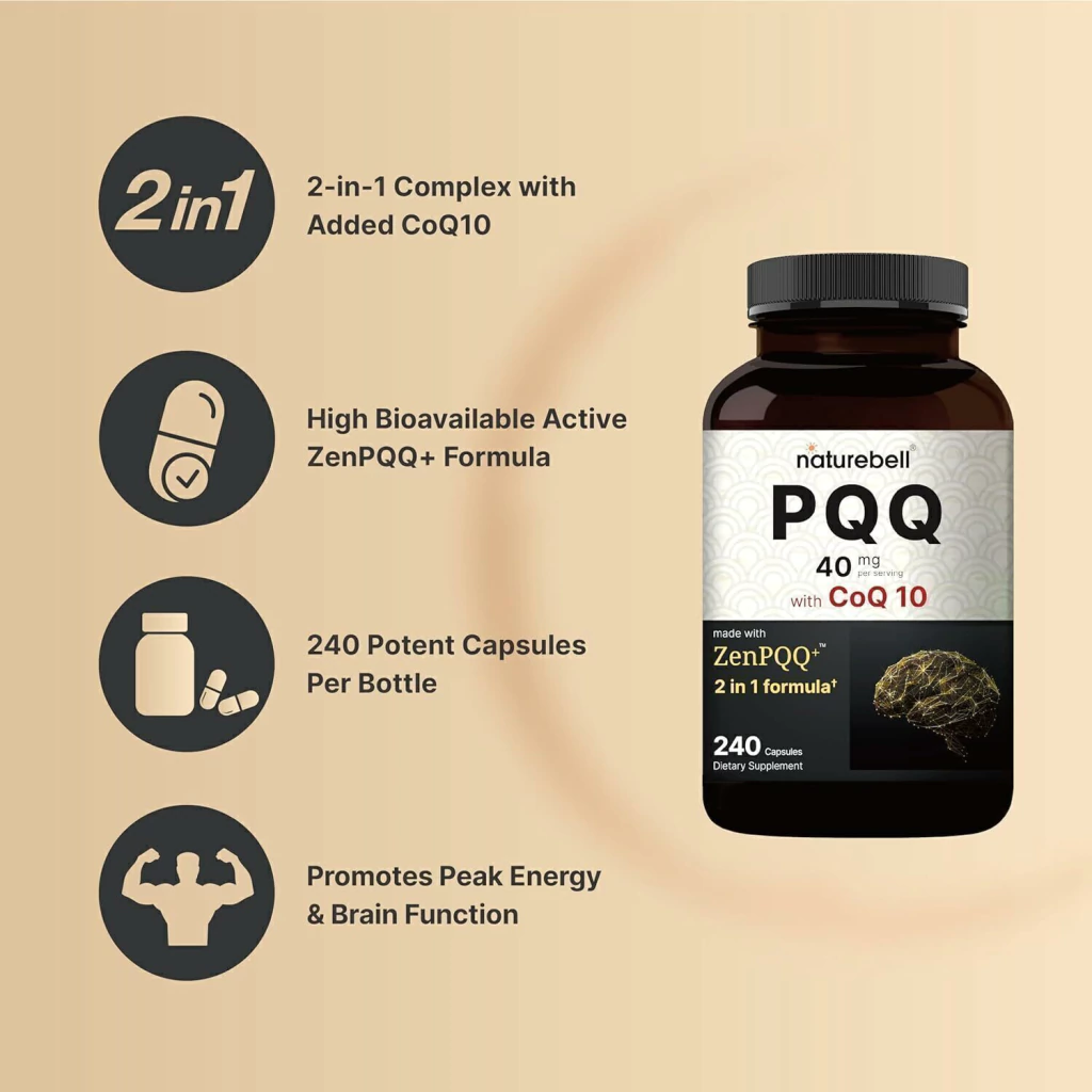 PQQ (Pirroloquinolina quinona) 40 mg x 240 cápsulas - Imagen 3